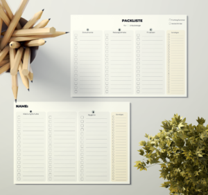 Packliste | Checkliste Urlaub