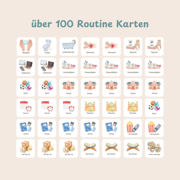 Islamisches Kinder-Routine-Lern-Set – Bild 8