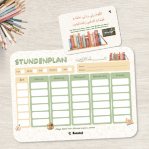 Stundenplan Grundschule - Grün