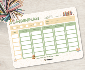 Stundenplan Grundschule - Grün