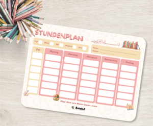 Stundenplan Grundschule - Rosa